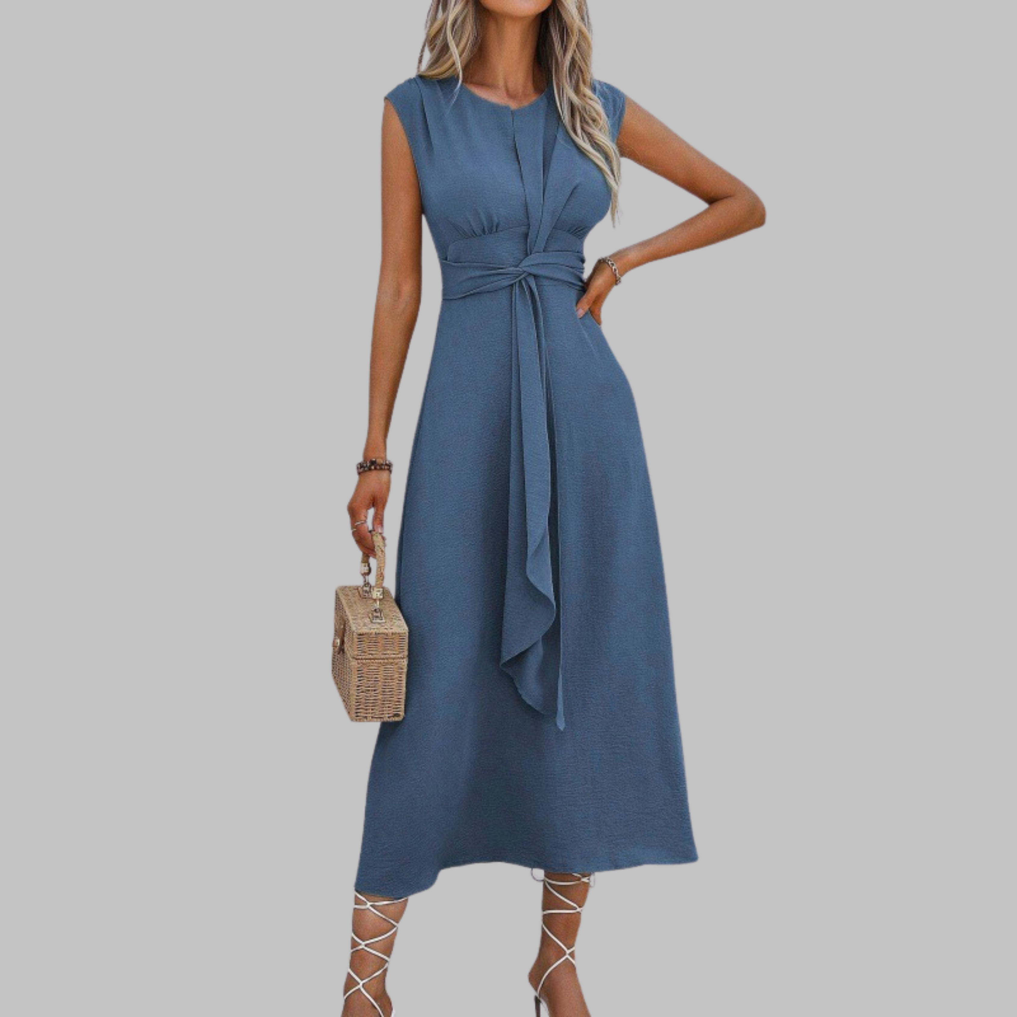 REESE™ - Elegant Sleeveless Round Neck Maxi Dress