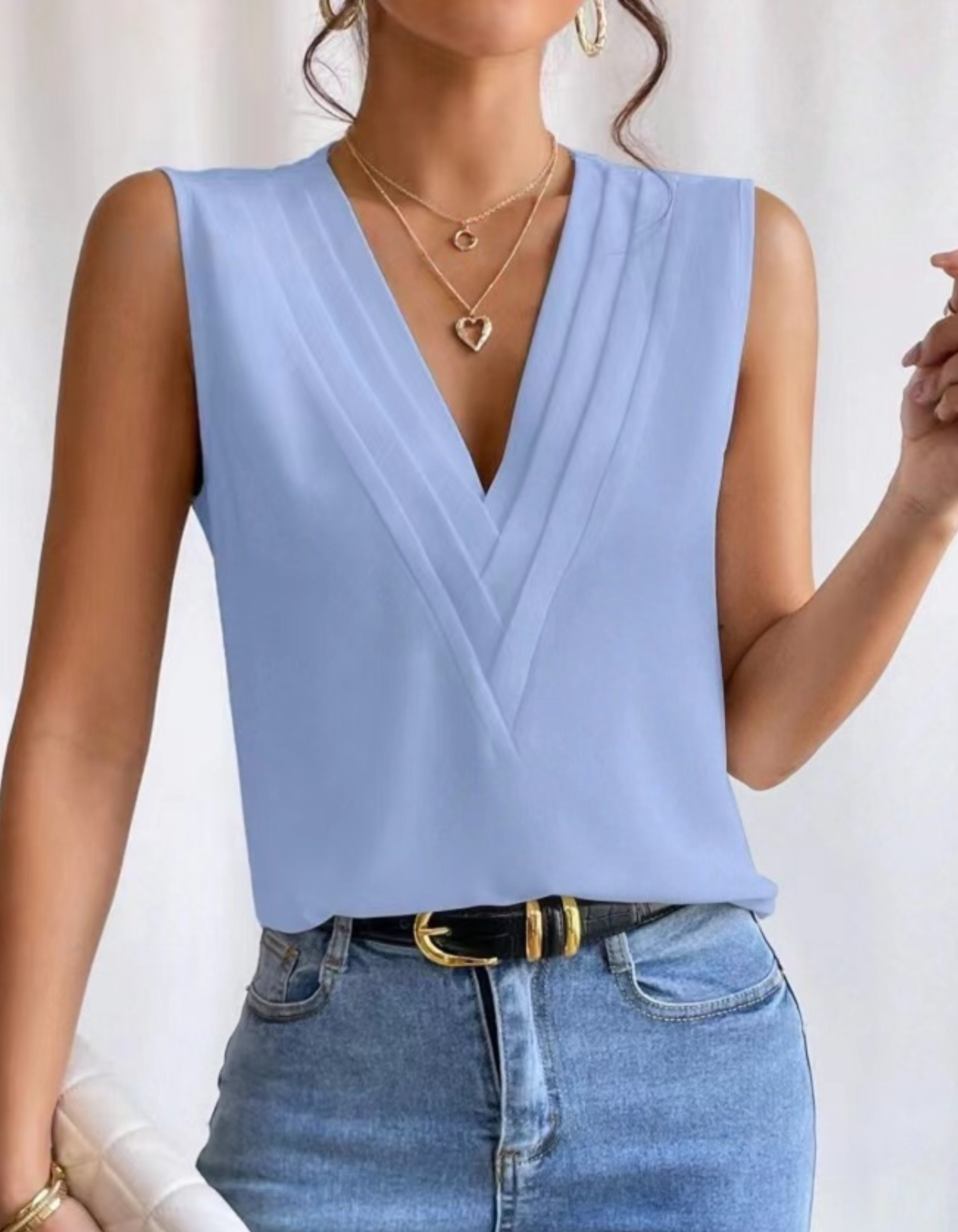 JADE™ - Lightweight Sleeveless V-Neck Top