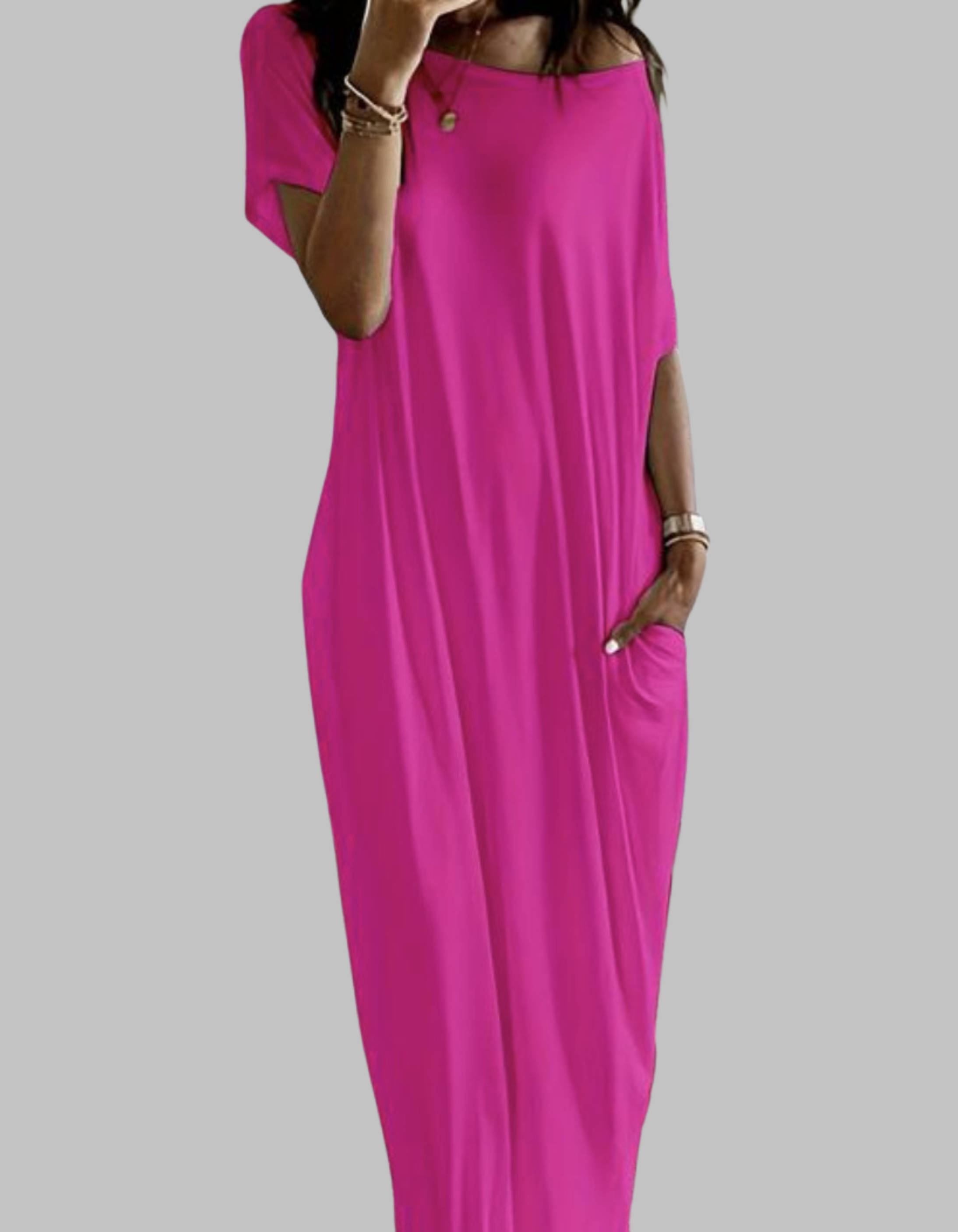 SHAEL™ - Loose Fit Round Neck Sleep Nightdress