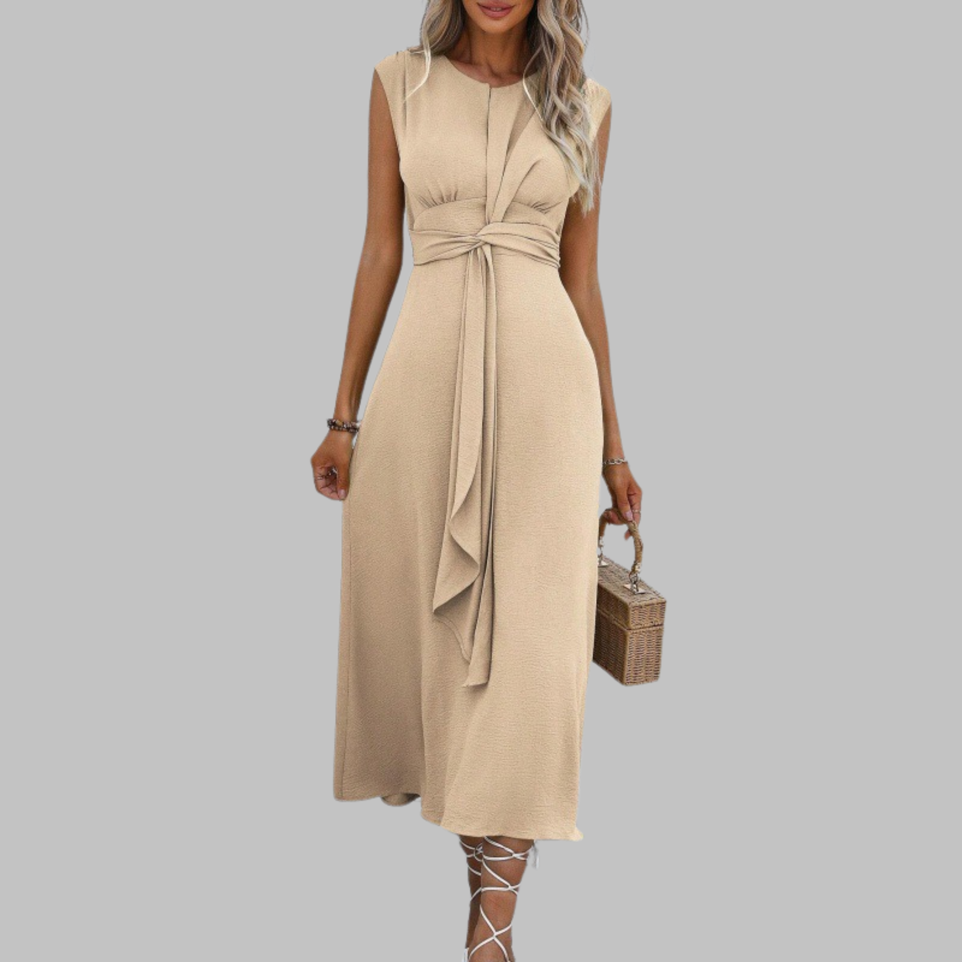 REESE™ - Elegant Sleeveless Round Neck Maxi Dress